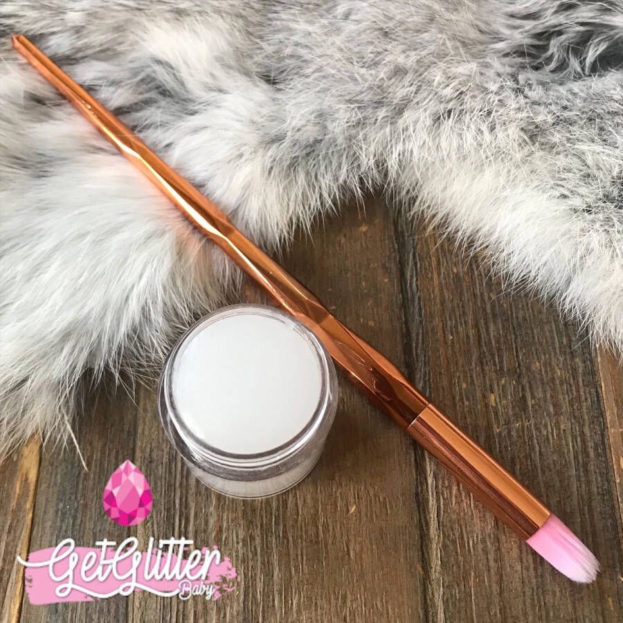 GetGlitterBaby Huidlijm voor Chunky Festival Glitters Kwast en Glitter Lijm Gezicht en Lichaam Face and Body Glitter Glue