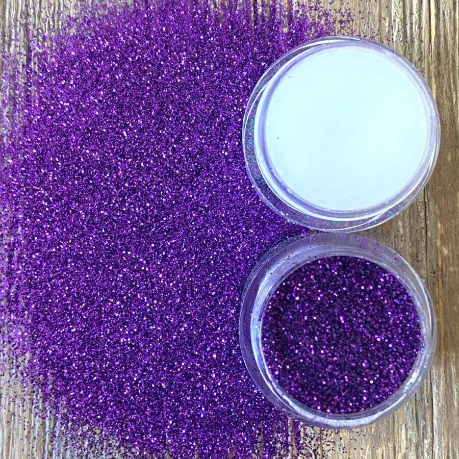 GetGlitterBaby Paarse Fijne Poeder Biologische Biologisch Milieuvriendelijke afbreekbare Festival Glitters voor Lichaam en Gezicht Jewels Vegan Bio Biodegradable Face Body Glitter Glue Paars + Huid Lijm