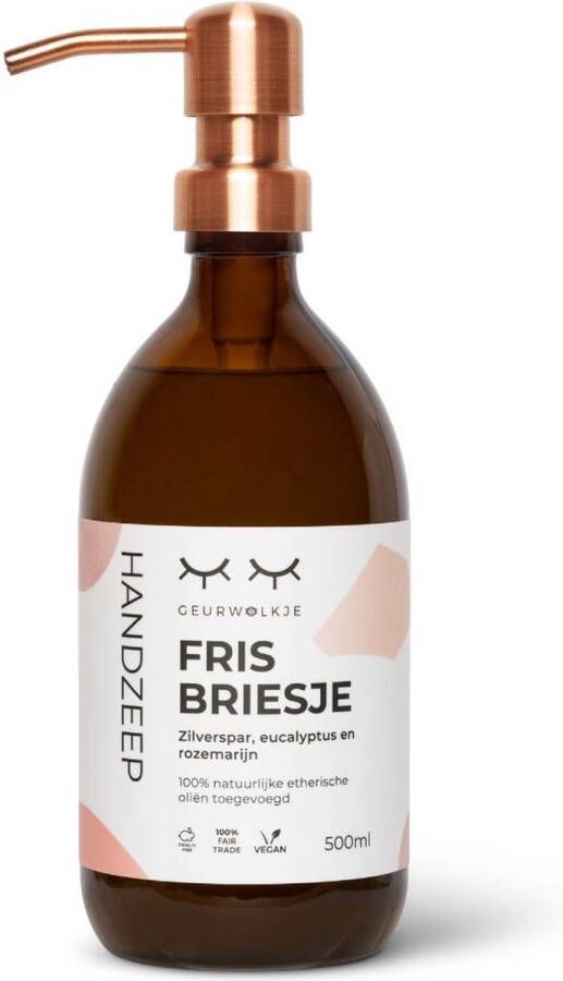 Geurwolkje Handzeep (roze) Fris briesje 500 ml