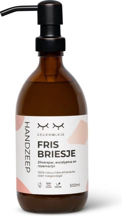 Geurwolkje Handzeep (zwart) Fris briesje 500 ml