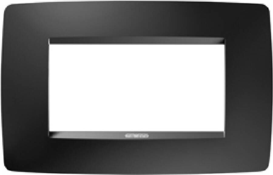 Gewiss GW16104VN Chorus Afdekplaat 4-module Kleur satijnzwarte plaat