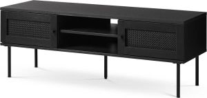 Gewoonstijl Olivine Jari houten tv meubel zwart 120 x 40 cm