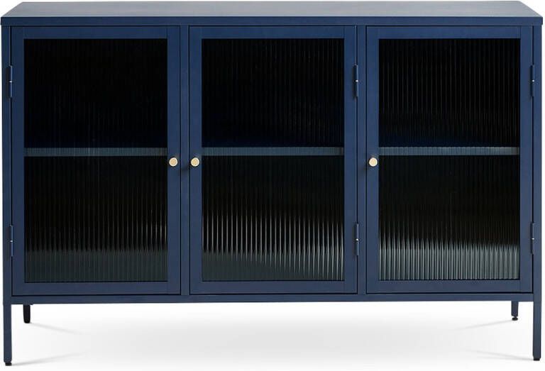 Gewoonstijl Olivine Katja metalen sideboard blauw 132 x 40 cm