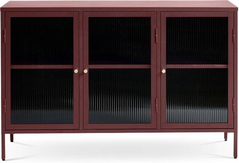 Gewoonstijl Olivine Katja metalen sideboard rood 132 x 40 cm