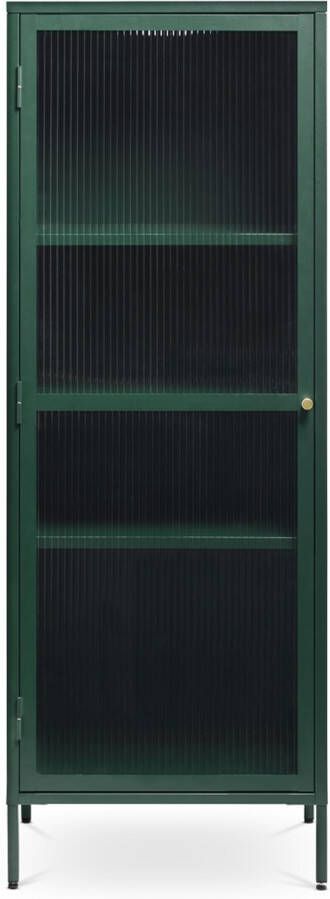 Gewoonstijl Olivine Katja metalen vitrinekast groen 58 x 160 cm