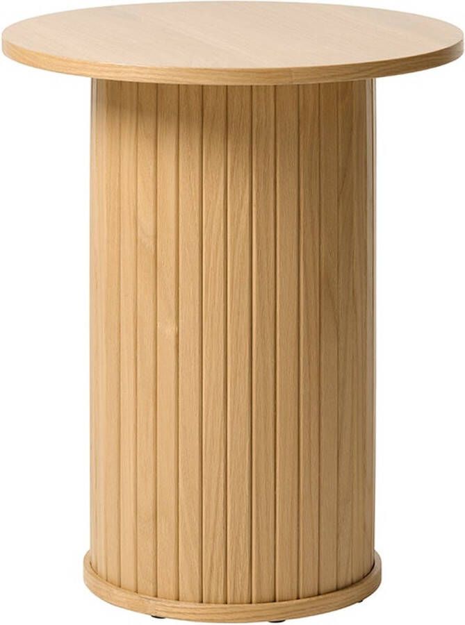 Gewoonstijl Olivine Lenn houten bijzettafel naturel Ø50 cm