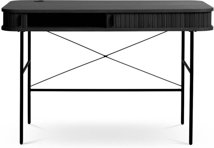 Gewoonstijl Olivine Lenn houten bureau zwart 120 x 60 cm
