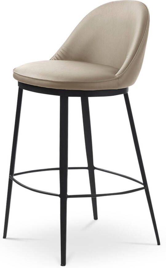 Gewoonstijl Olivine Lou barkruk kunstleer taupe