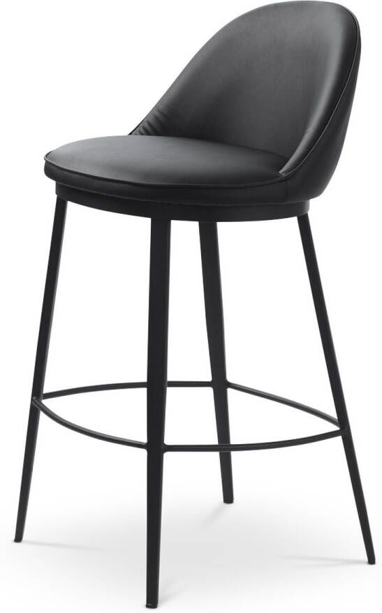 Gewoonstijl Olivine Lou barkruk kunstleer zwart 68 cm