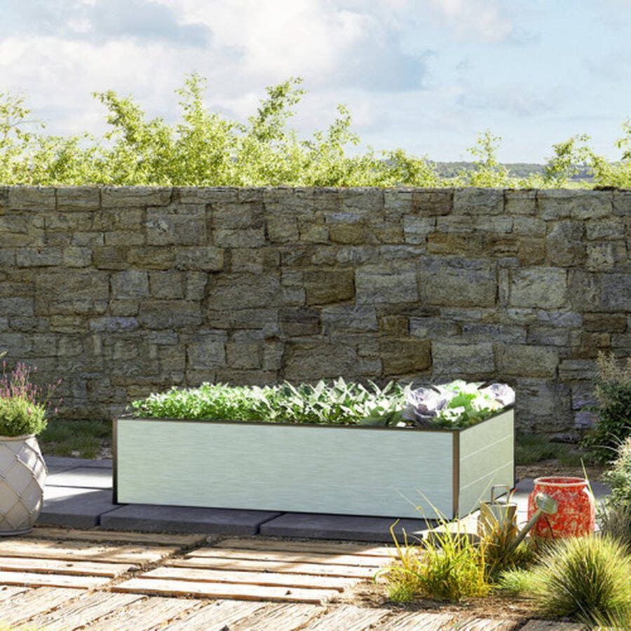 GFP 150 x 99 x 39 cm Moestuinbak Halfsize Aluminium (geanodiseerd)