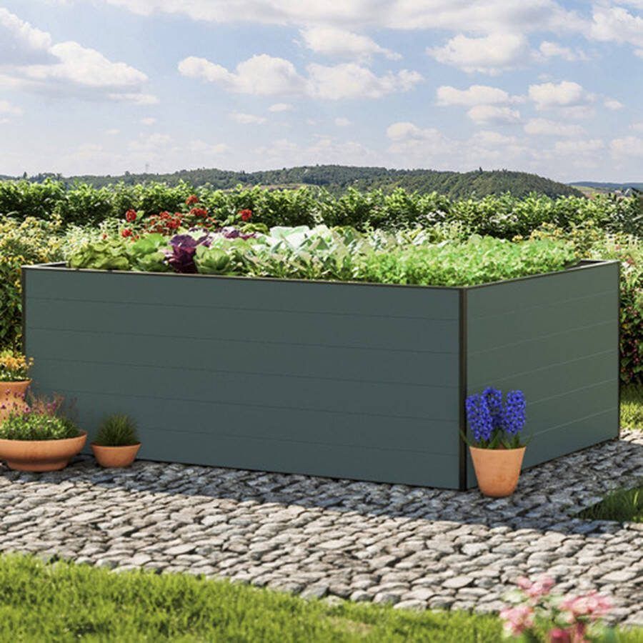 GFP 195 x 150 x 77 cm Moestuinbak Standard Christina Antraciet