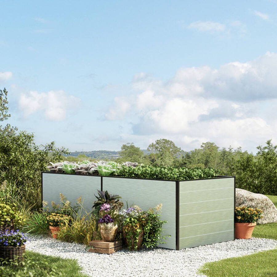 GFP 235 x 150 x 77 cm Moestuinbak Kingsize Daniela Aluminium (geanodiseerd)