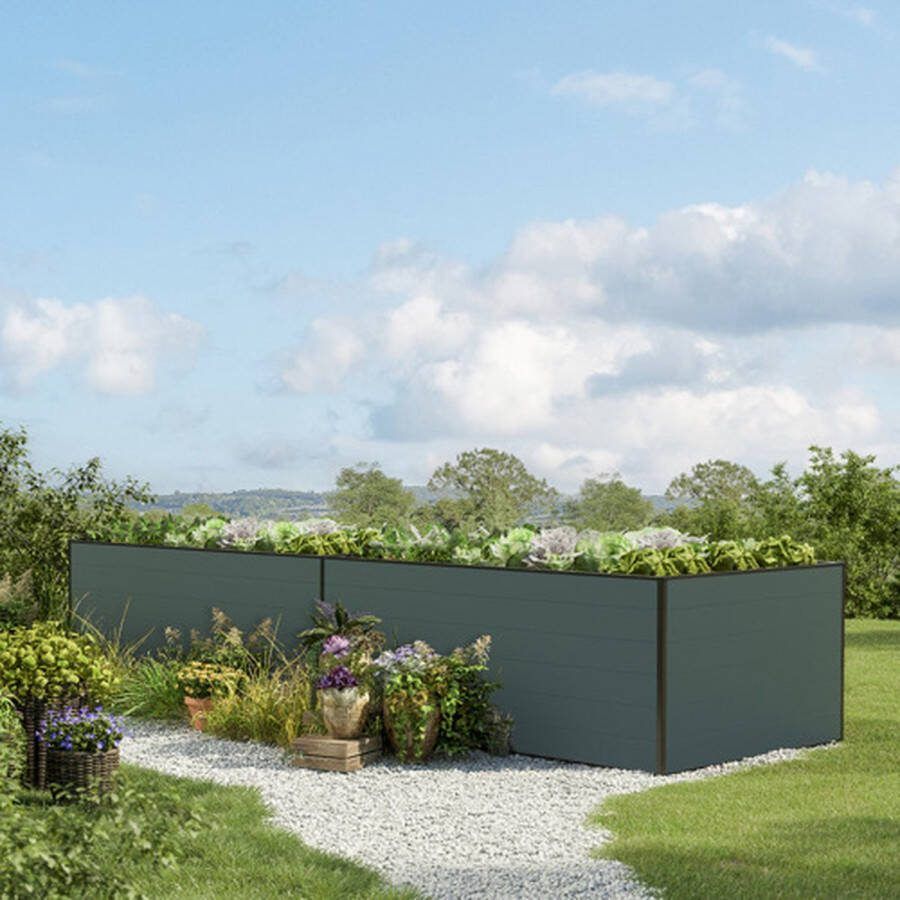 GFP 387 x 150 x 77 cm Moestuinbak Kingsize Daniela Antraciet
