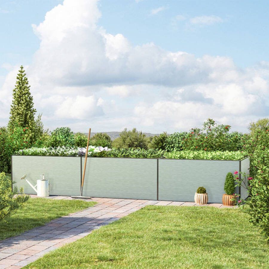 GFP 444 x 77 x 77 cm Moestuinbak Kingsize Daniela Aluminium (geanodiseerd)
