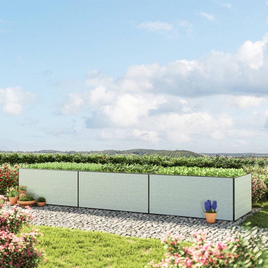 GFP 490 x 77 x 77 cm Moestuinbak Kingsize Daniela Aluminium (geanodiseerd)
