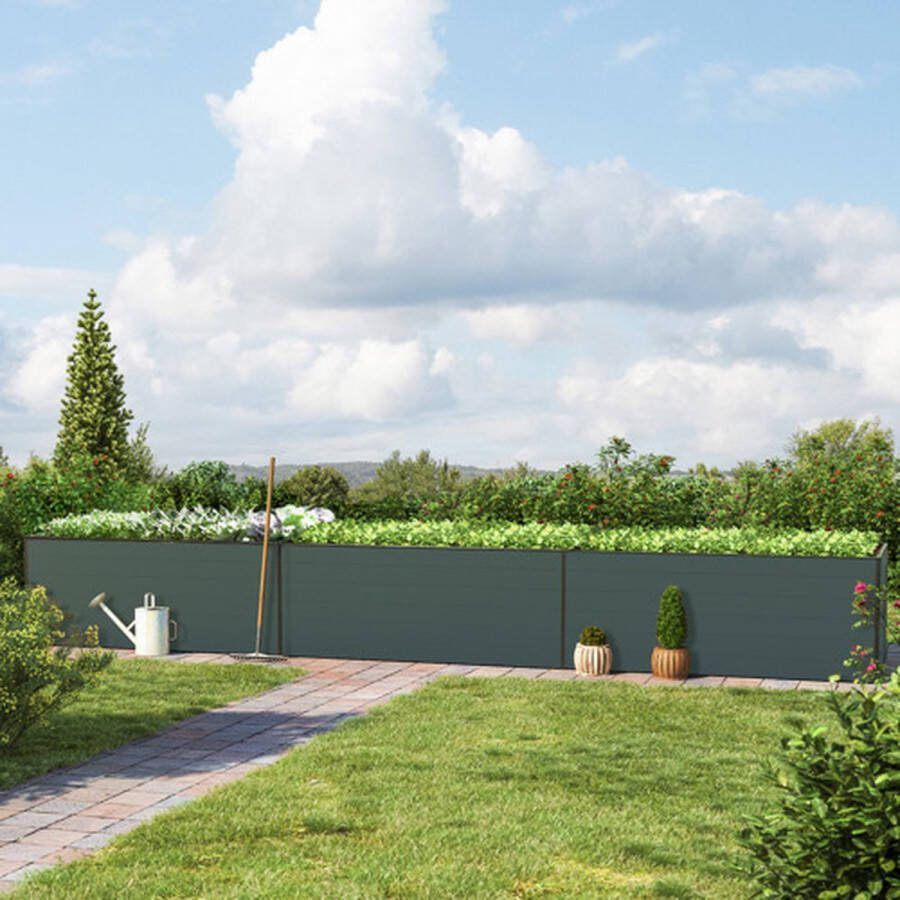 GFP 579 x 99 x 77 cm Moestuinbak Kingsize Daniela Antraciet