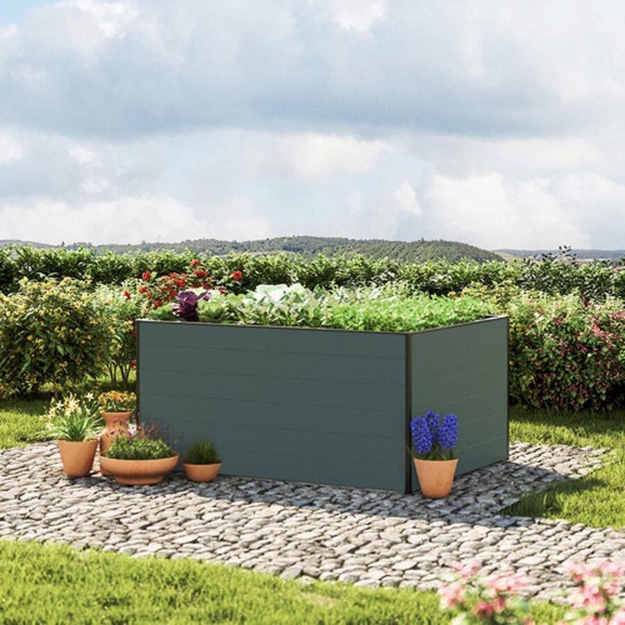 GFP 150 x 119 x 77 cm Moestuinbak Standard Christina Antraciet