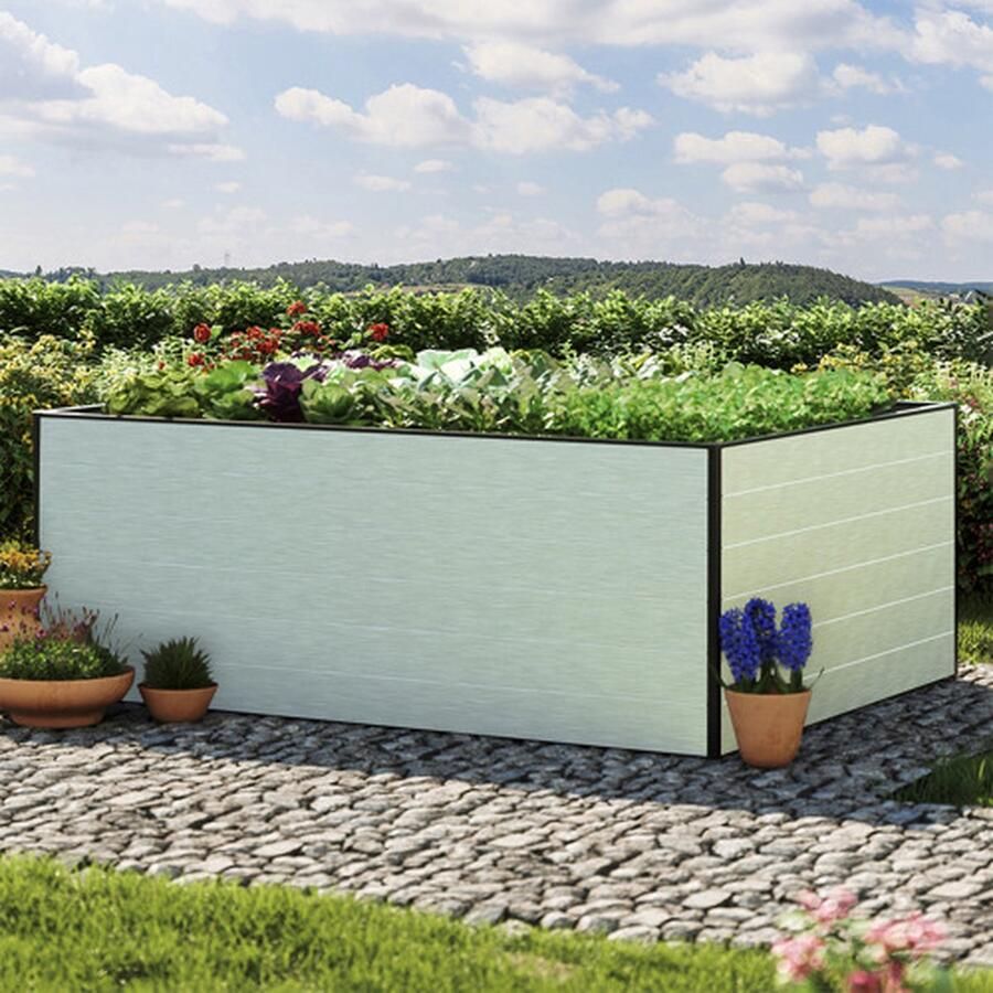 GFP 195 x 150 x 77 cm Moestuinbak Standard Christina Aluminium (geanodiseerd)