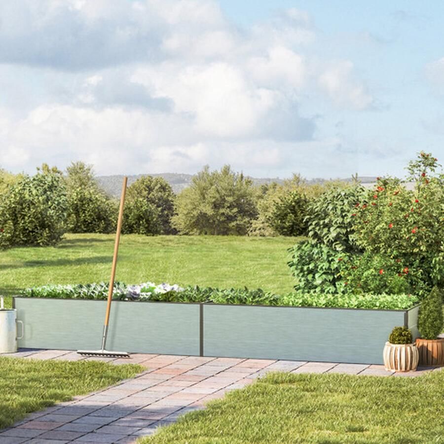 GFP 297 x 99 x 39 cm Moestuinbak Halfsize Aluminium (geanodiseerd)