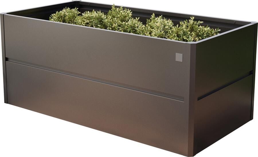 GFP PRIMEYARD 200 x 100 x 77 cm moestuinbak Theo staal antraciet metallic