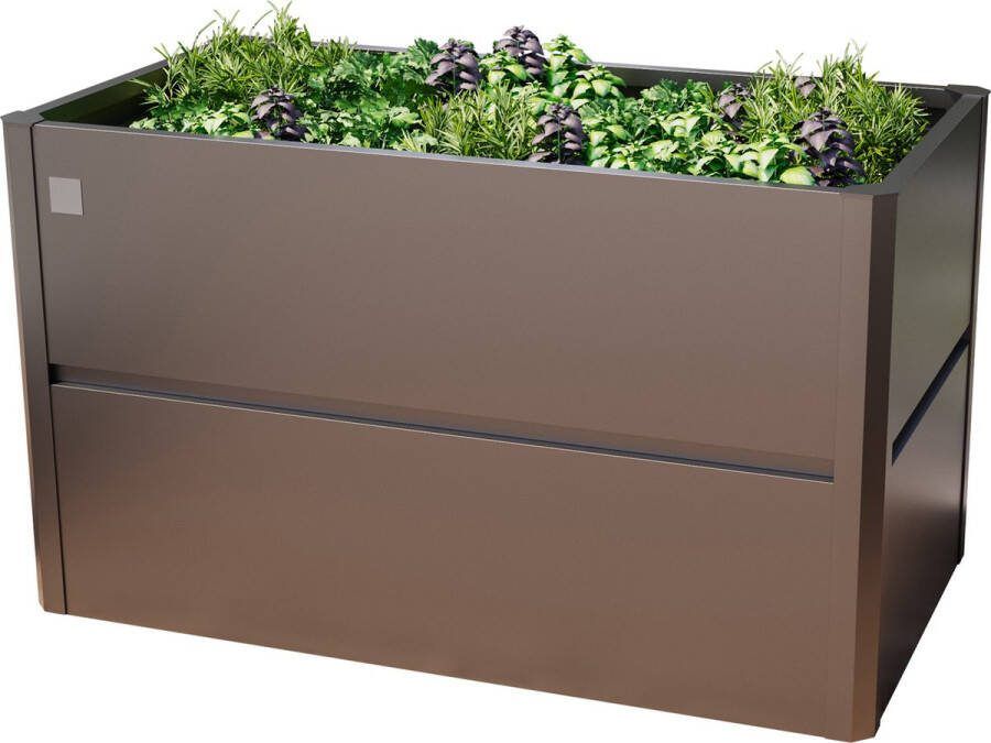 GFP PRIMEYARD 150 x 85 x 77 cm moestuinbak Theo staal antraciet metallic