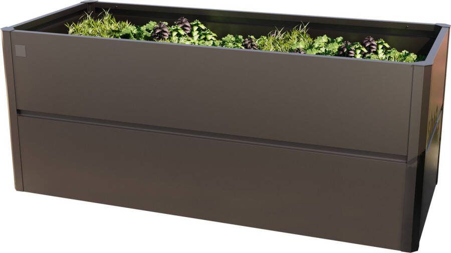 GFP PRIMEYARD 200 x 85 x 77 cm moestuinbak Theo staal antraciet metallic