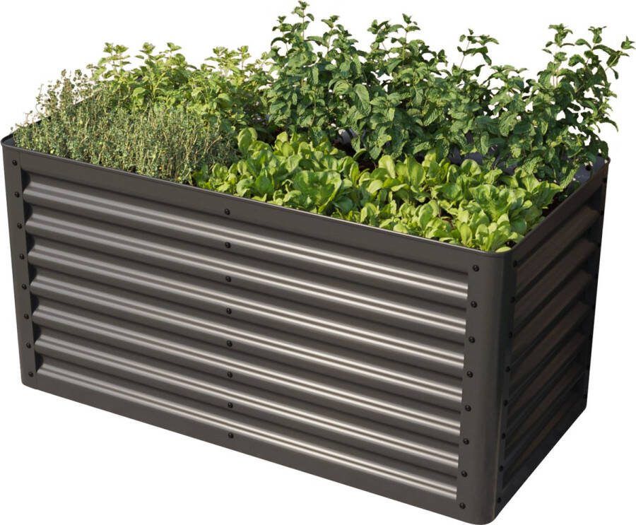 GFP PRIMEYARD Moestuinbak LUCA antraciet stalen constructie 120x60x60 cm