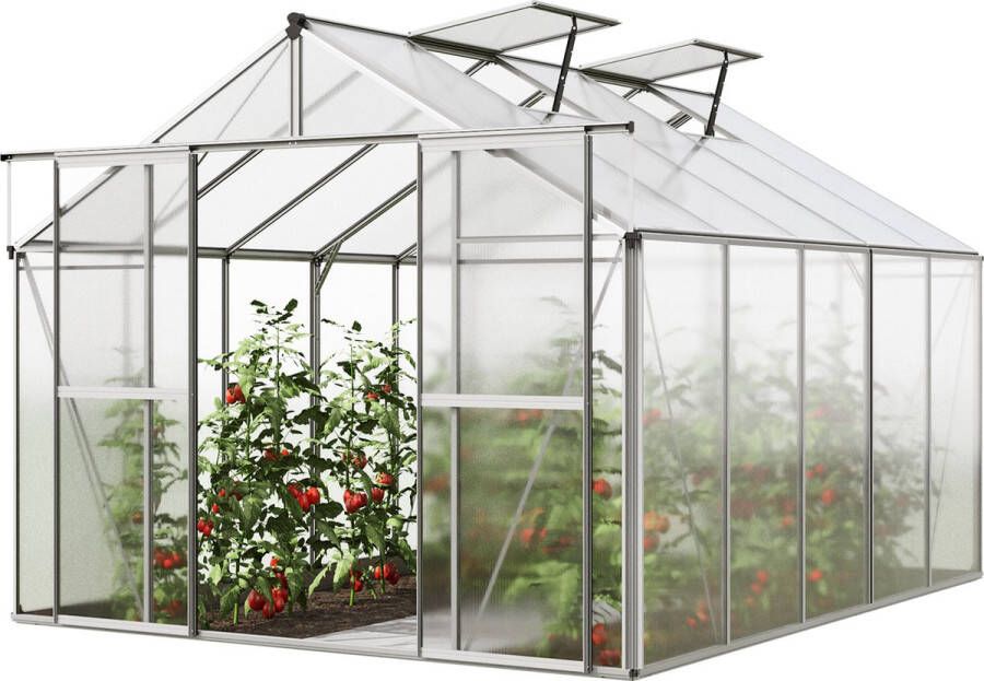 GFP Tuinkas Orchidee 5 aluminium frame 256x317 cm polycarbonaat panelen