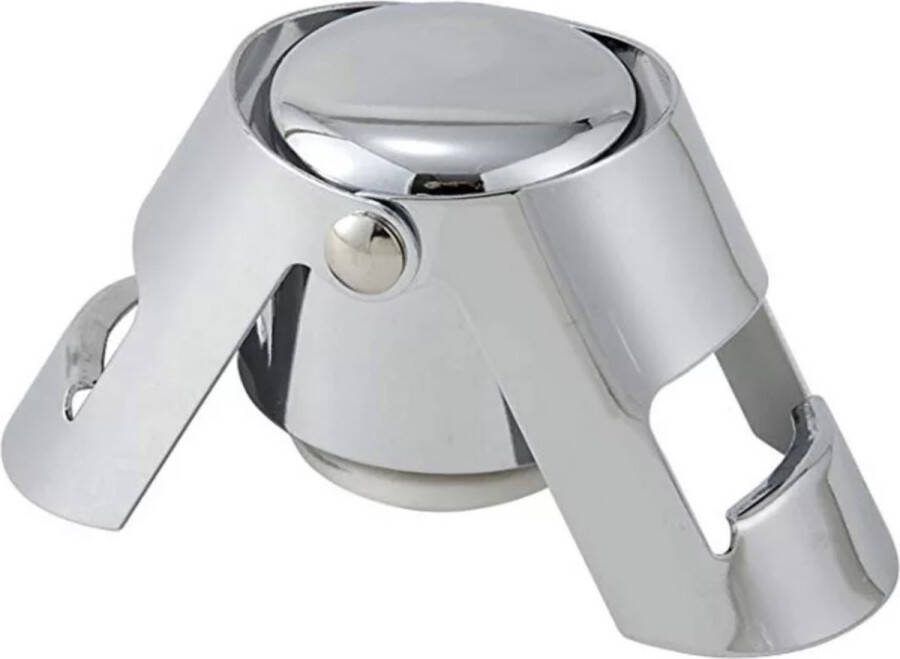 GG Kitchen Champagne afsluiter Cava stopper Champagnedop Fles afsluiter Zilver 2 Stuks