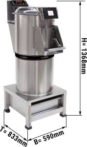 GGM Gastro Aardappelschiller met filter Capaciteit: 400 kg uur
