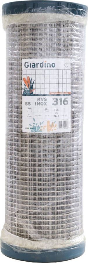 Giardino RVS 316 gel.gaas 19 x 1.45mm x 100cm x 25m