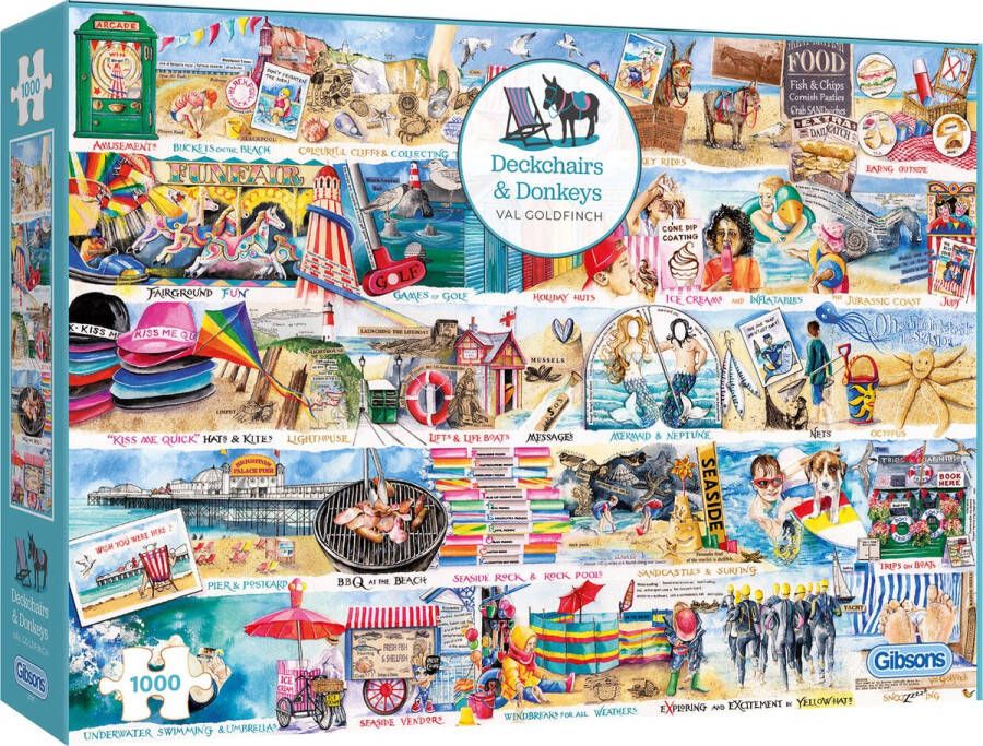 Gibsons puzzel Deckchairs and Donkeys (1000)