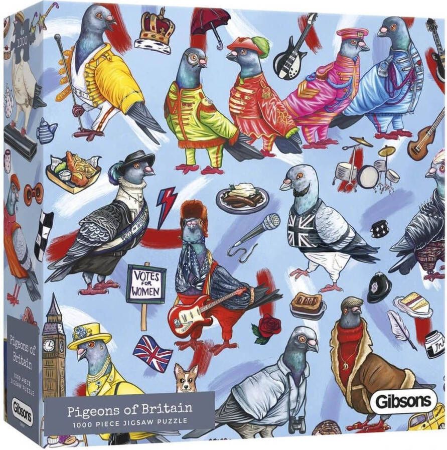 Gibsons Pigeons of Britain Puzzel (1000 stukjes)