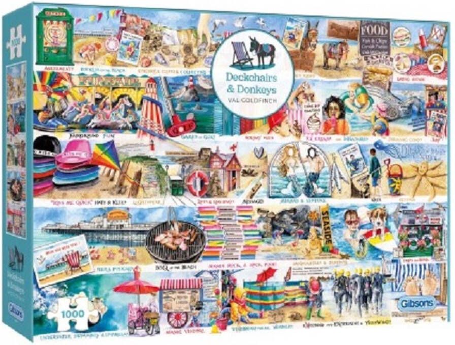 Gibsons puzzel Deckchairs and Donkeys (1000)