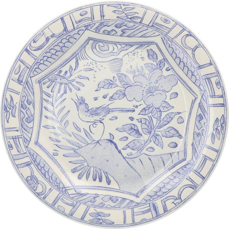 Gien Dinerbord Oiseau Bleu 27 4cm (set van 4) Dinerborden