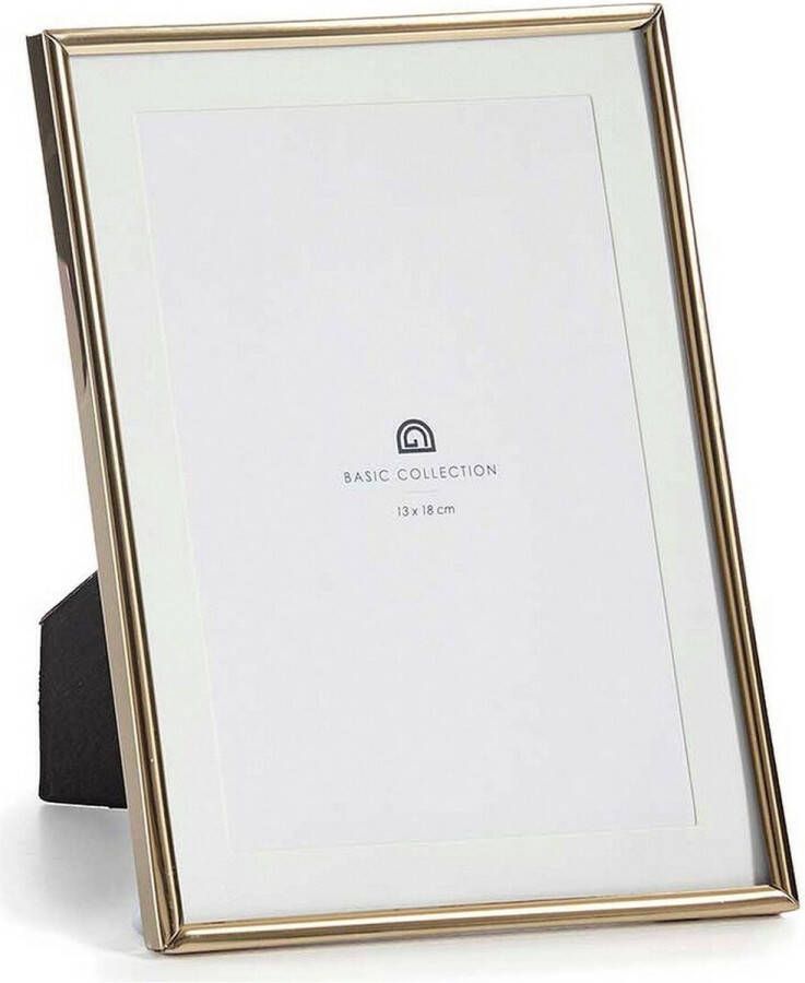 Giftdeco r Fotolijstje voor 13 x 18 cm foto goud metaal frame 15 x 20 cm passe partout Fotolijsten