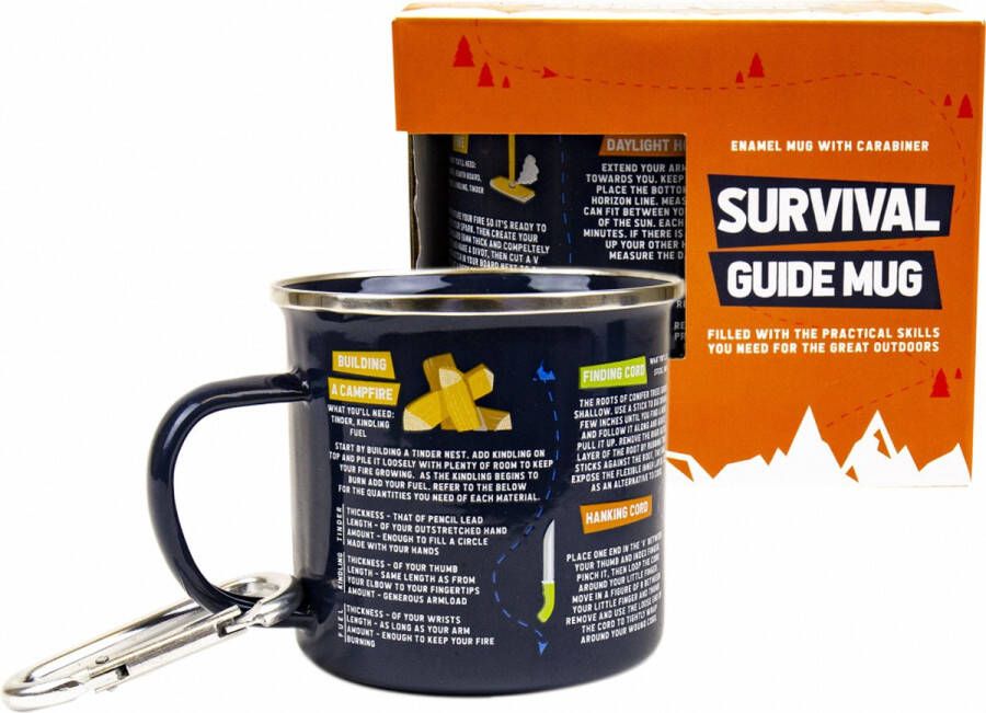 Gift Republic Survival Guide Enamel Mug