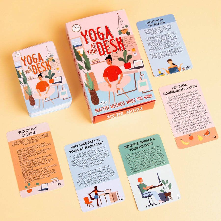 Gift Republic Yoga Aan Je Bureau Kaarten