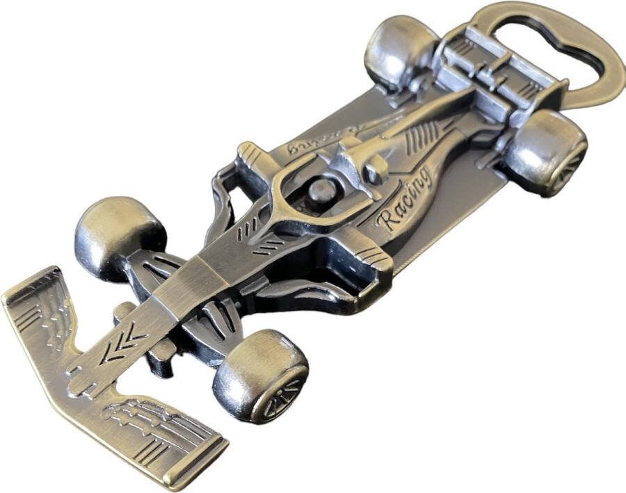 Gift set Flesopener Racewagen ( 15 x 4.5 cm )