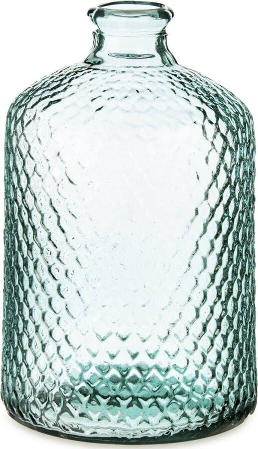 Giftdeco r Bloemenvaas Scubs transparant gerecycled glas D18 x H31 cm Vazen