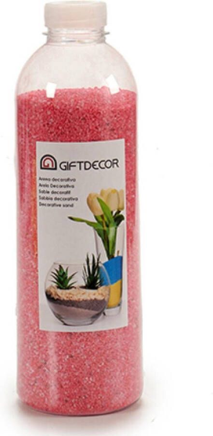 Giftdecor Hobby decoratiezand fuchsia roze 1 5 kg Aquarium bodembedekking