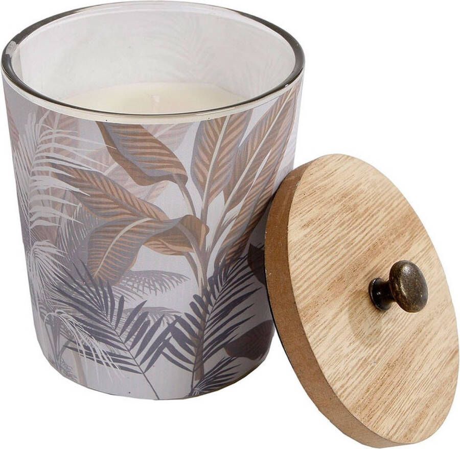 Coppens Kaars tropisch glas houten deksel