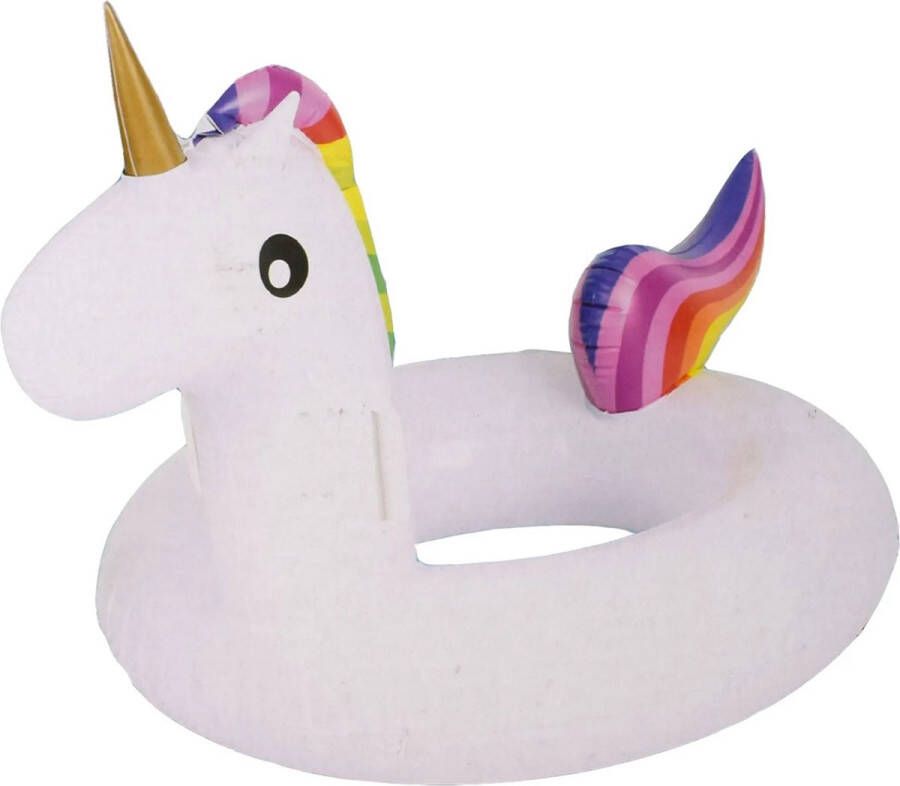 Gifts and concepts Opblaasbare zwemband eenhoorn unicorn 115 cm wit