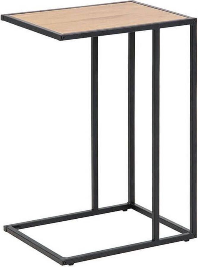 MOOS Meubelen-Online Honkytonk Bijzettafel laptoptafel wild eiken 43x35x63cm Industrieel