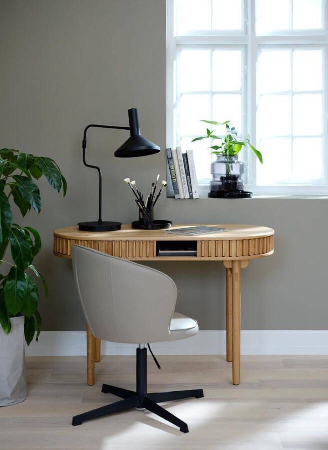 Giga Living Bureau Eikenhout Naturel 60x120cm 1 Plank Tafel Carno