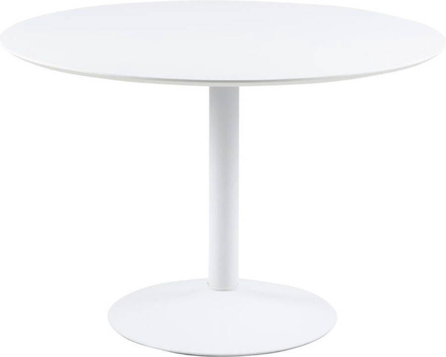 Leen Bakker Eetkamertafel Muberg wit 74x110x110 cm