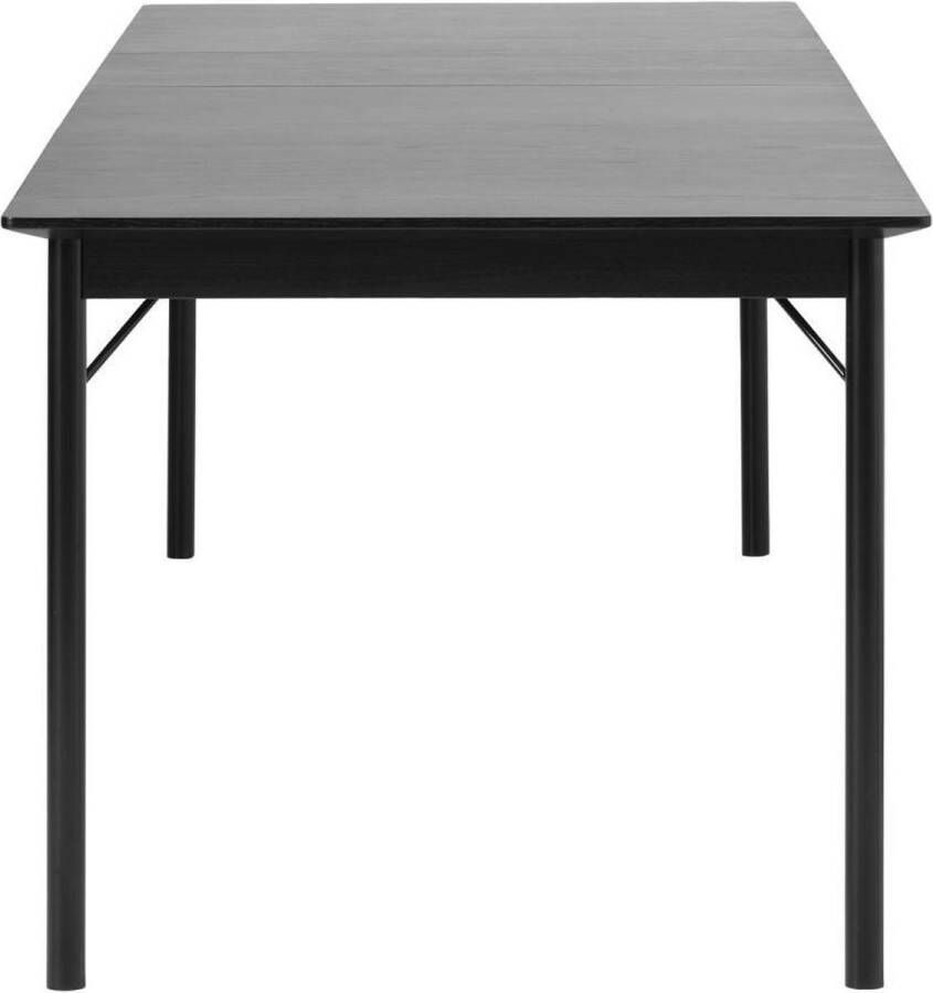 Giga Living Eettafel Eikenhout Zwart 4-6 Personen 180cm Tafel Savona