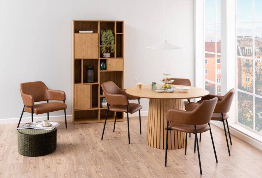 Hioshop Hjem Interiors Sammø Ronde Eettafel Ø120 Natural Eiken