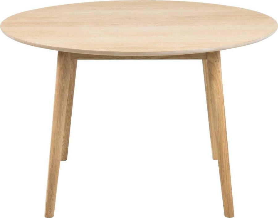 Leen Bakker Eetkamertafel Ulfborg eikenkleur Ø120x75 cm