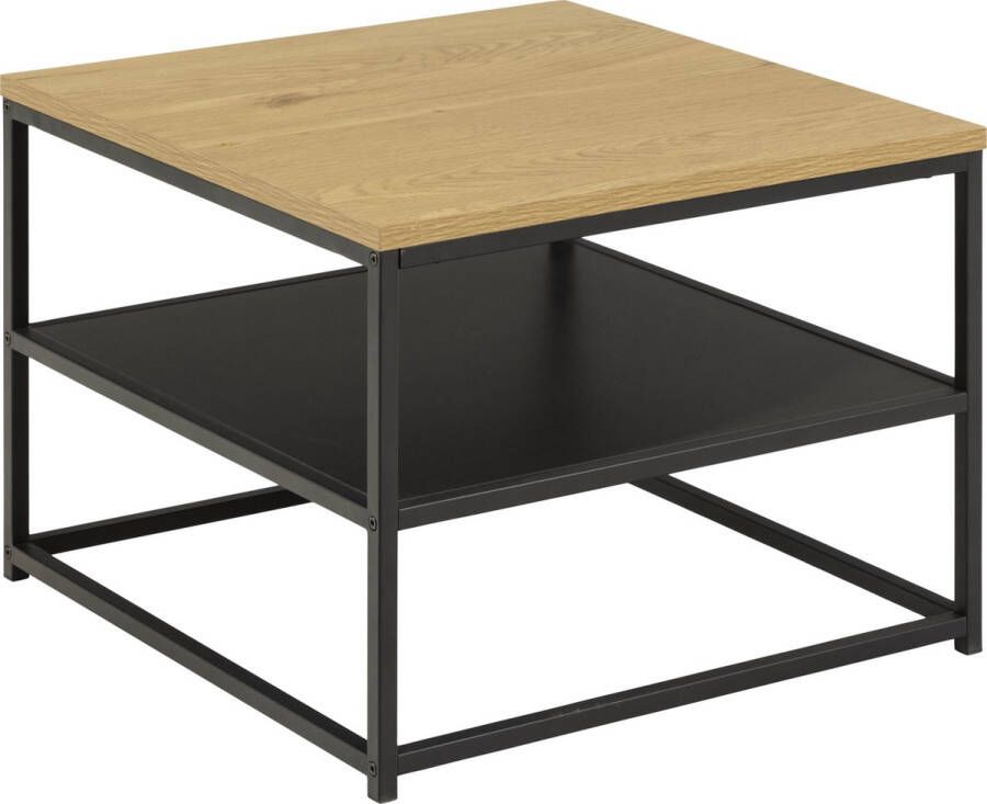 Bendt Salontafel Ture Eiken en metaal 55 x 55cm Naturel Vierkant